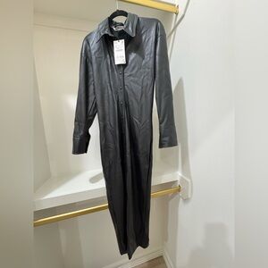 Zara Black Leather Jacket